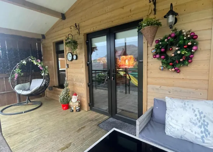 Semesterbostad The Mountain View Log , Attymass Ballina *